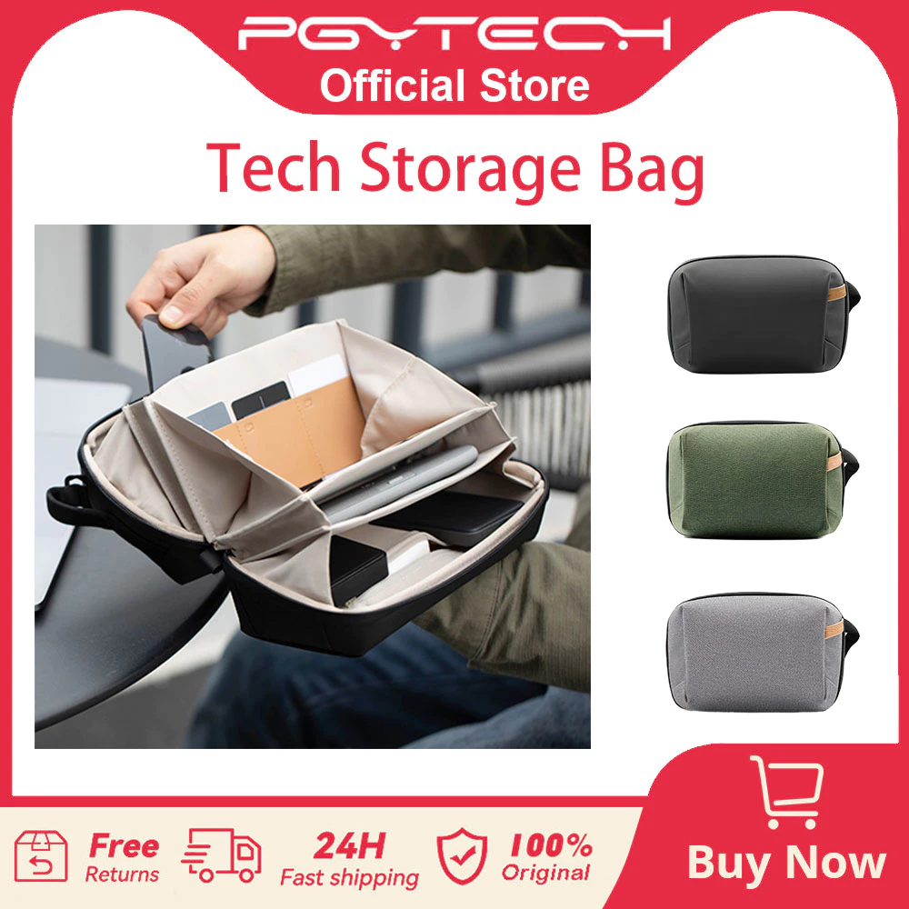 Top Tech Accessories - PGYTECH 테크 액세서리 파우치, 방수 소형