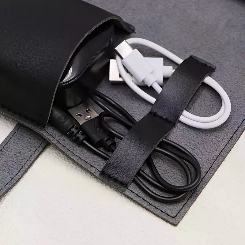 1개 PU 가죽 다중 수납 정리함-케이블, 충전기, 펜 - Tech Accessories Travel Case 리뷰 및 가격
