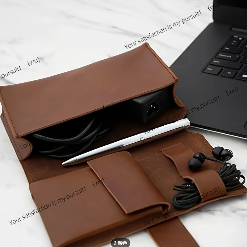 1개 PU 가죽 다중 수납 정리함-휴대용 기술 학교 액 - Tech Accessories Travel Case 리뷰 및 가격