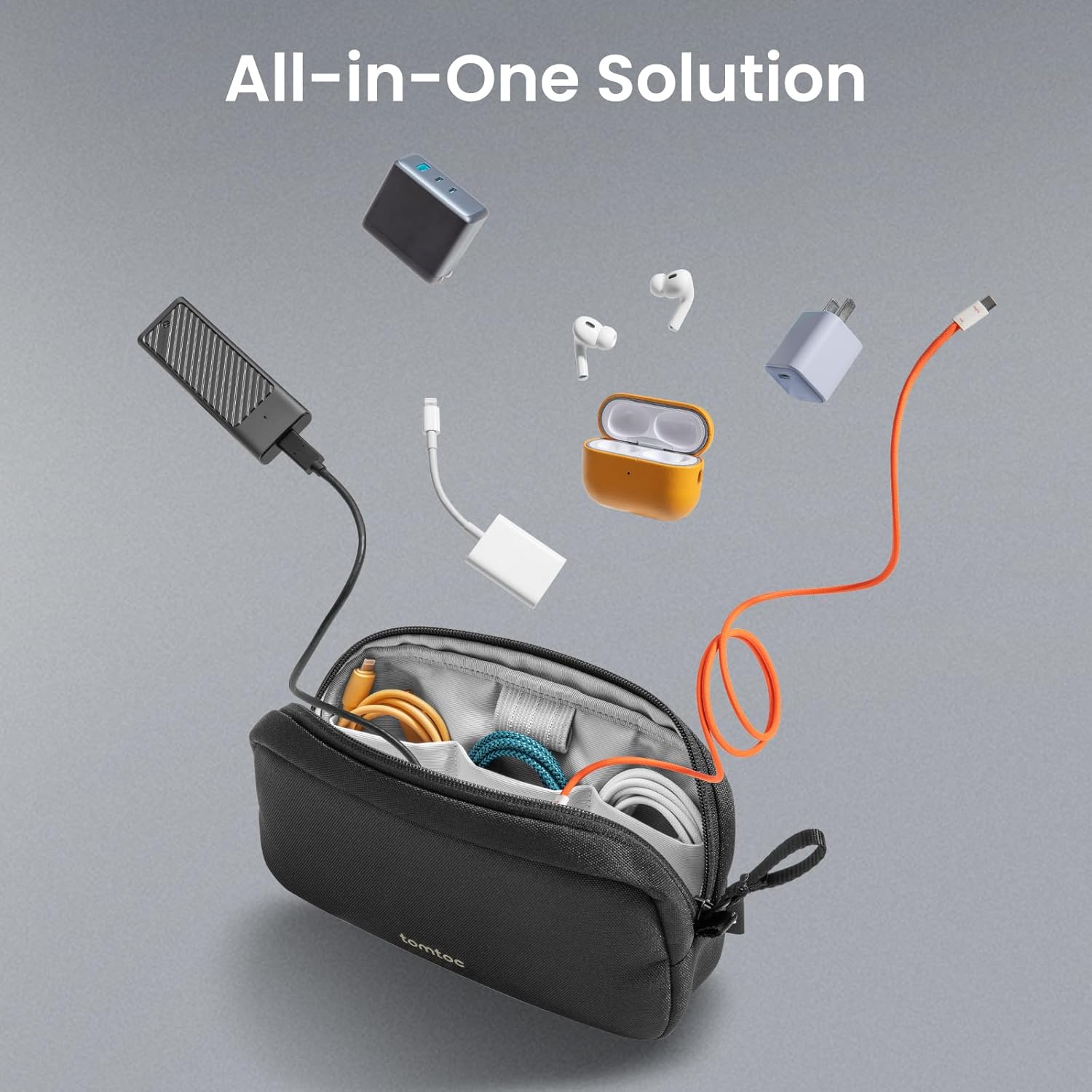 전자제품 정리 여행 가방 방수 여행 가방 필수품 정리용 - Tech Accessories Travel Case 리뷰 및 가격