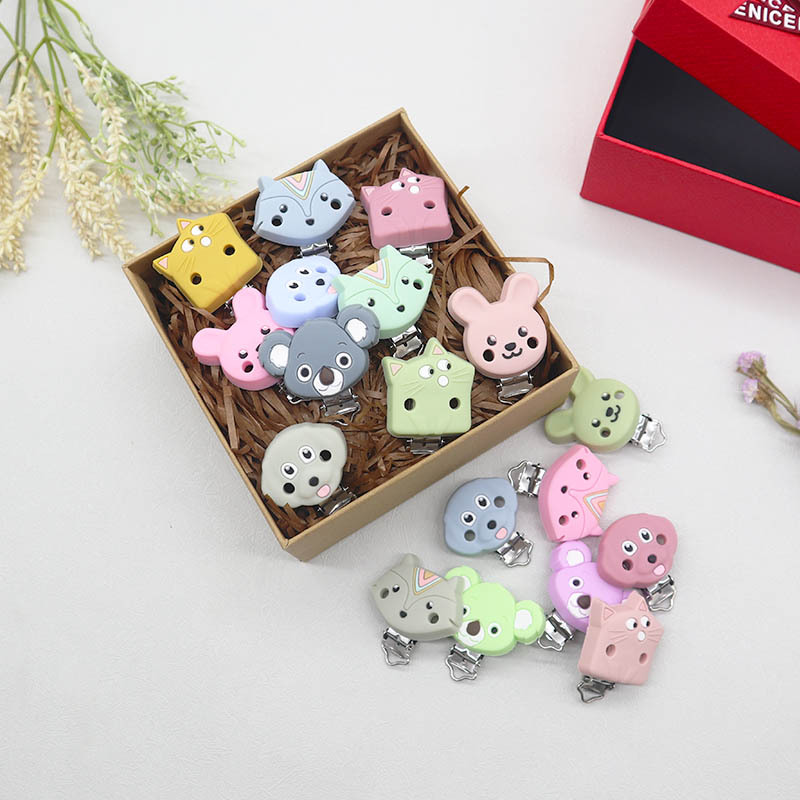 10개 실리콘 고무젖꼭지 체인 클립 DIY 아기 치발기 - Unique Tech Accessories 리뷰 및 가격
