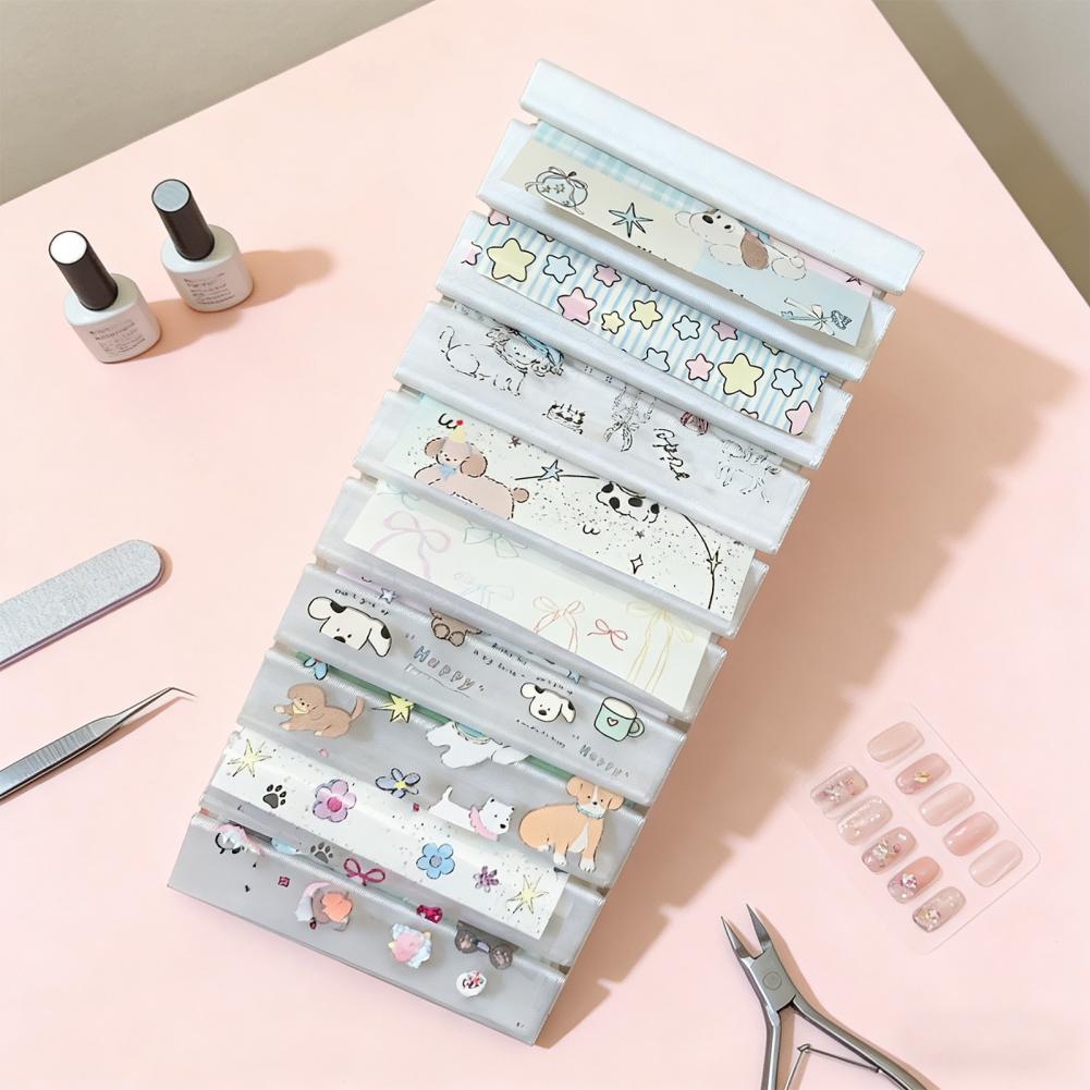 10슬롯 휴대용 네일아트 전사지 보관함 플라스틱 방진  - Tech Accessories Travel Case 리뷰 및 가격