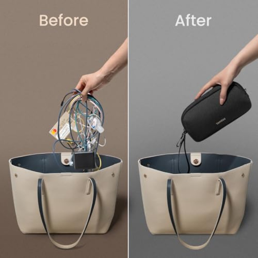 전자제품 정리함 여행용 케이스, 필수품용 케이블 정리함 - Tech Accessories Travel Case 리뷰 및 가격